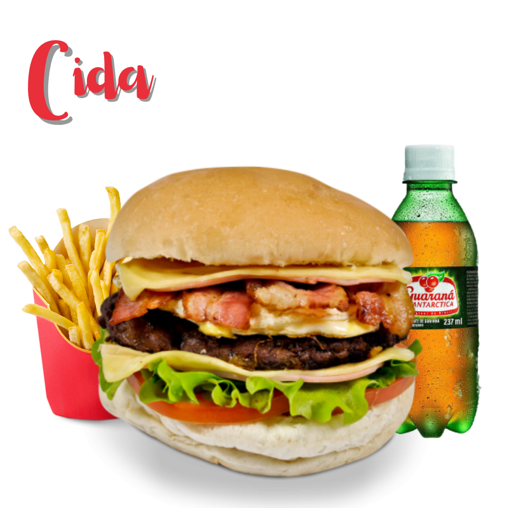 cód.  14 Combo Burguer Bacon + Fritas + pichula 200 ML